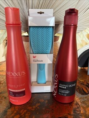 Nexxus Amino Bond Repair Shampoo, Conditioner & Brush